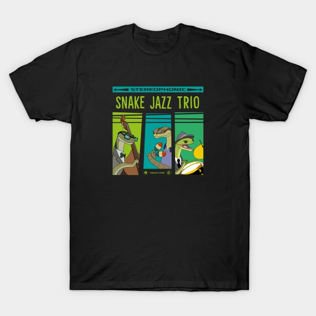 Snake Jazz vinyl T-Shirt by comecuba67